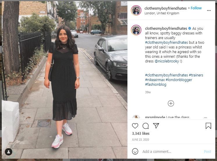 Wanita Ini Bikin Akun IG Khusus OOTD Dibenci Pacar (instagram.com/clothesmyboyfriendhates)