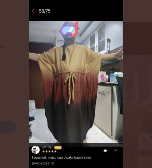 Ikut Jajal Kaftan, Gaya Bapak-bapak Ini Bikin Salah Fokus (twitter.com/txtdarionlshop)