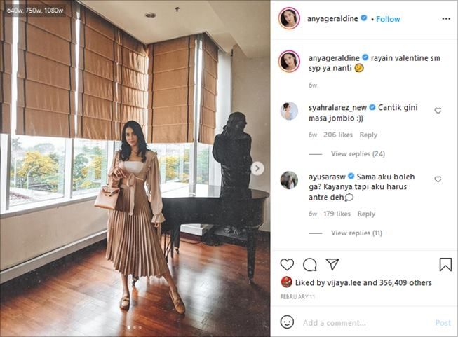 3. Potret modis Anya Geraldine yang baru saja menang Fashionable Youth. (Instagram/@anyageraldine)