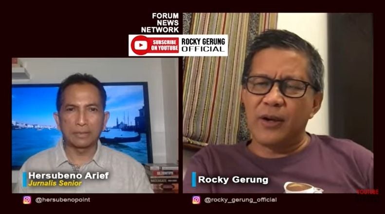 Rocky Gerung soal FPI dan Pemuda Muhammadiyah (YouTube)