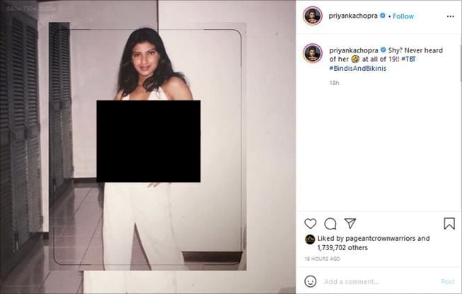 Priyanka Chopra unggah foto lawas, wajahnya beda banget. (Instagram/@priyankachopra)