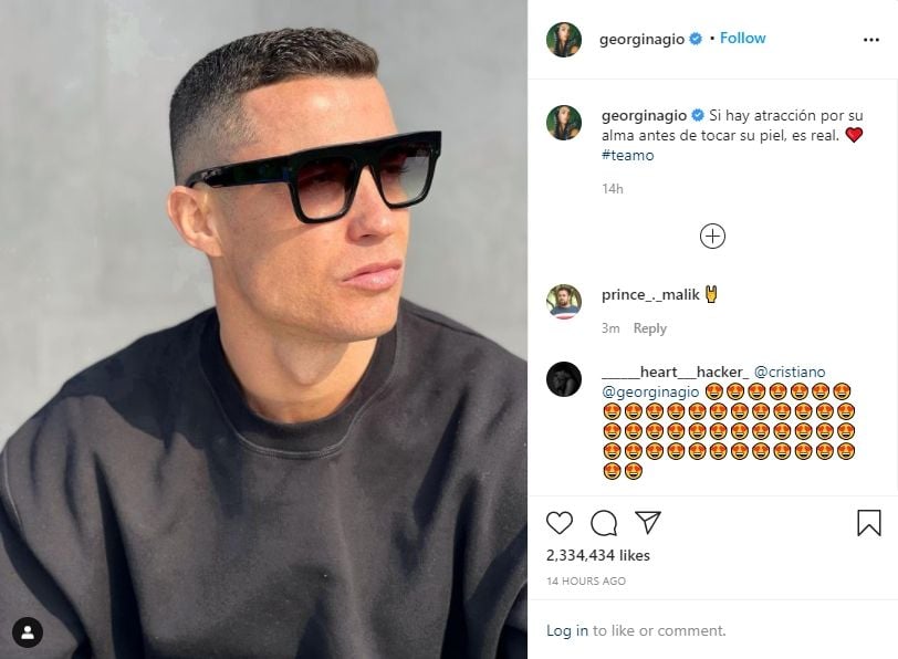 Georgina Rodriguez mengungkapkan pesona kuat Cristiano Ronaldo. (Instagram/georginagio)