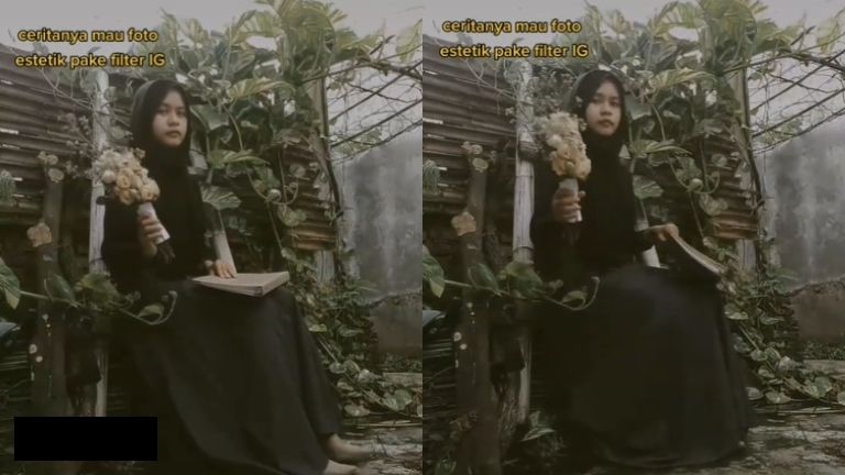 Niat hati bergaya bak model, perempuan ini malah malu-maluin (TikTok).