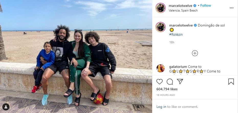 Marcelo sedang liburan keluarga. (Instagram/marcelotwelve)