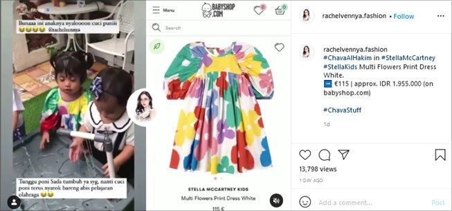 Branded Sejak Dini, Intip 5 Outfit Putri Rachel Vennya yang Harganya Jutaan