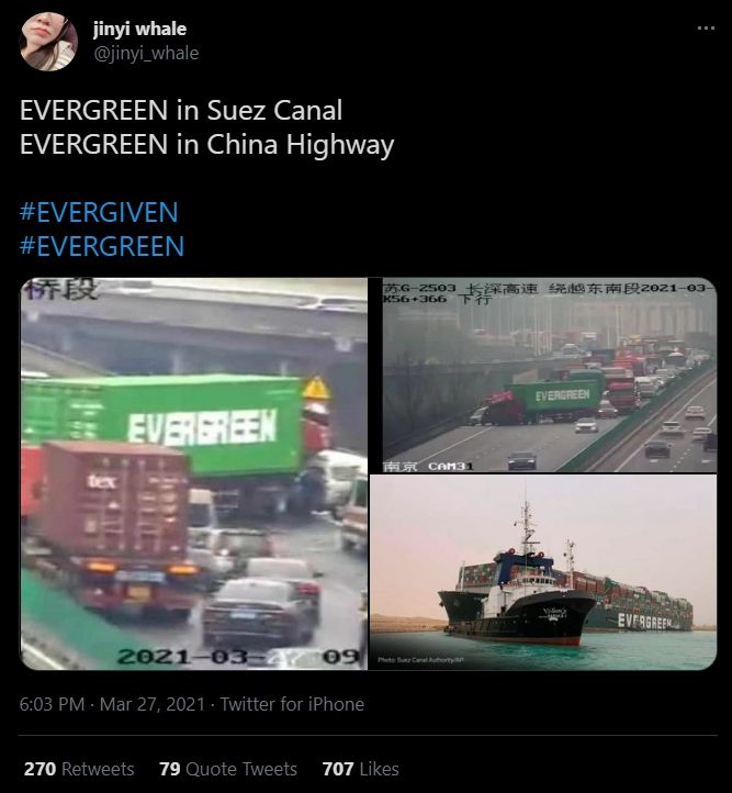 Viral truk bikin macet. (Twitter)