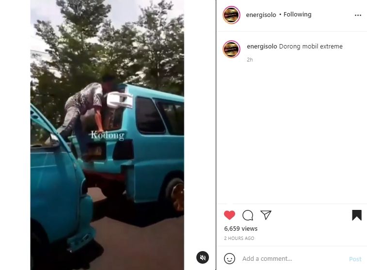 Dorong mobil ekstrem. (Instagram)