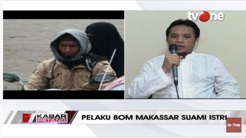 Ali Imron eks bomber Bali soal pelaku bom bunuh diri (YouTube/TVOneNews).