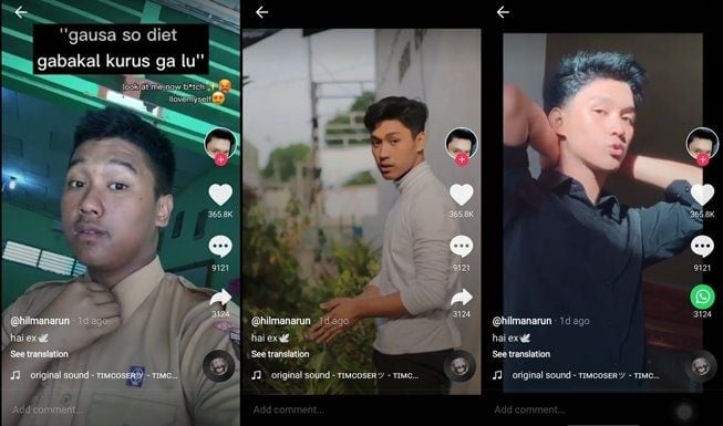 Dulu Diejek karena Gemuk, Viral Cowok Berhasil Diet Hingga Kini Jadi Pujaan. (TikTok/@akhi4run)