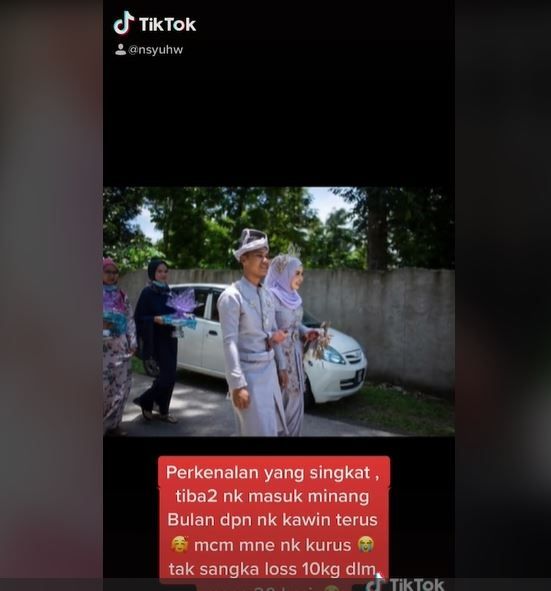 Kisah Wanita Sukses Diet setelah Dilamar, Turun 10 Kg dalam 20 Hari (tiktok.com/@nsyuhw)