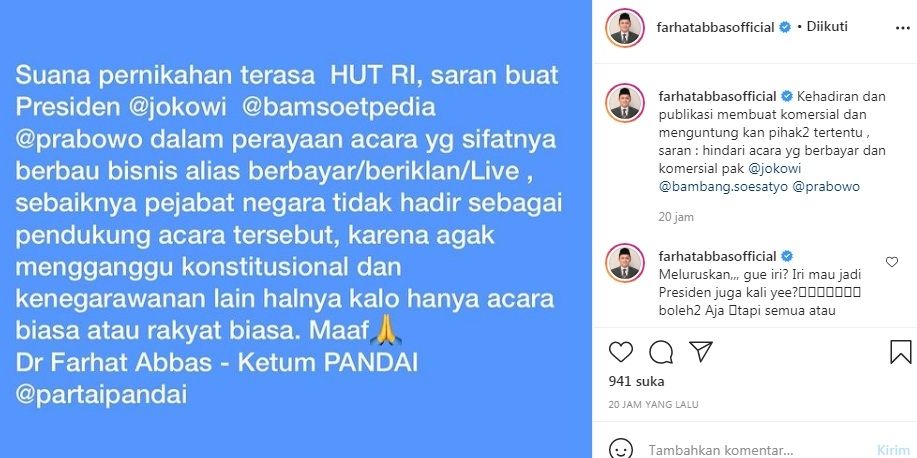 unggahan Farhat Abbas [Instagram/@farhatabbasofficial]