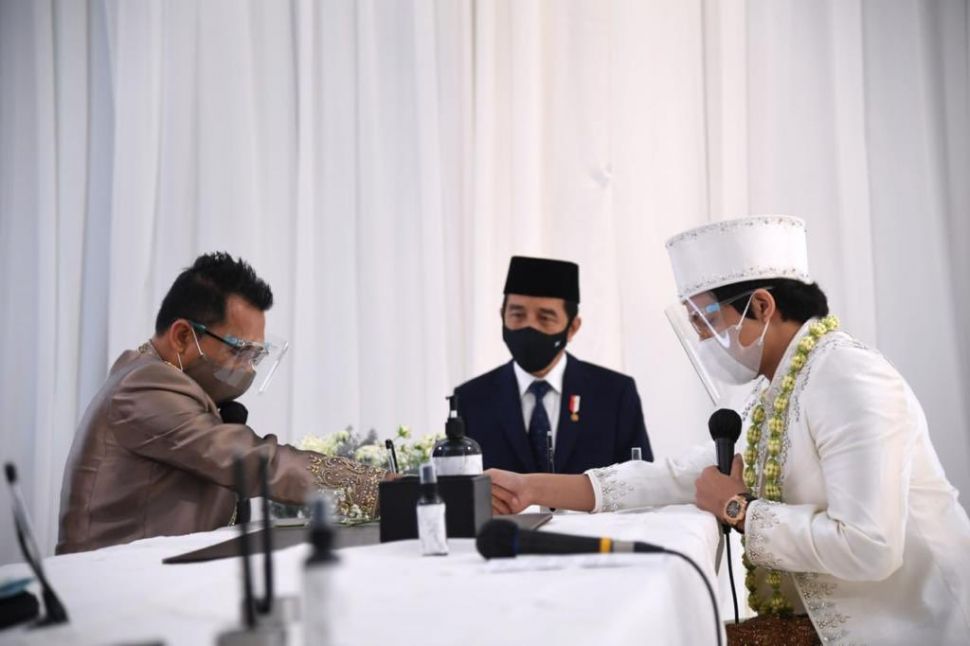Jokowi Hadiri Pernikahan Atta-Aurel (Twitter/Sekretariat Negara)