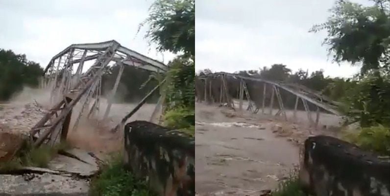 Detik-Detik Jembatan di NTT Roboh (Twitter/@anak_termanu)