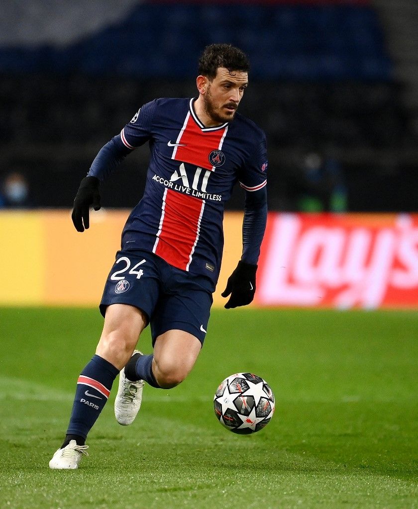 Bek sayap Paris Saint-Germain, Alessandro Florenzi. [FRANCK FIFE / AFP]