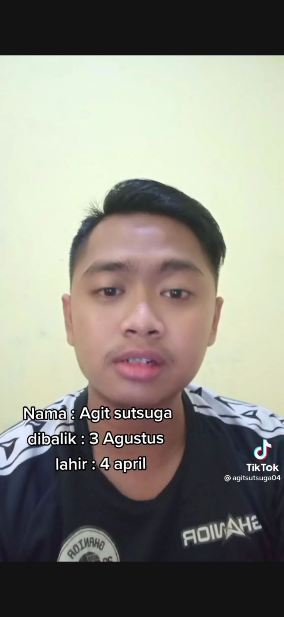 Lelaki bernama Agit Sutsuga (TikTok/Agitsutsuga04)