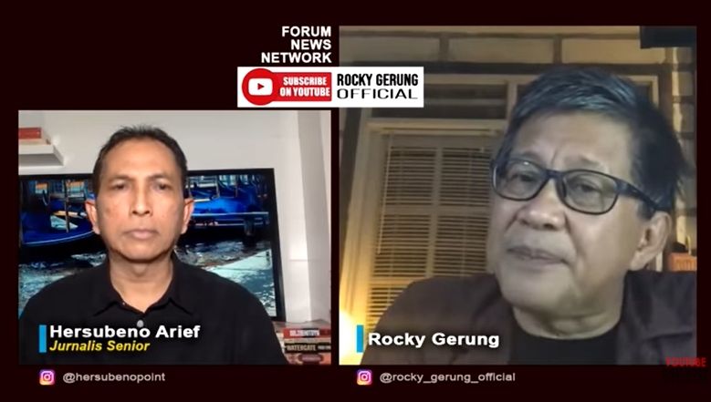 Rocky Gerung soal Jokowi hadiri pernikahan Atta-Aurel (YouTube/RockyGerung)