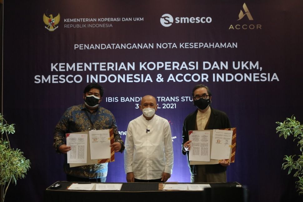 Kerja sama Kemenkop UKM dan Accor Indonesia terkait produk UMKM Tanah Air (Dok. Accor Indonesia)