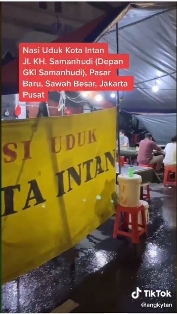 Nasi uduk kota Intan (TikTok @angkytan)