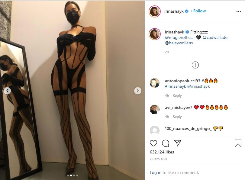 Irina Shayk tampil seksi. (Instagram/irinashayk)
