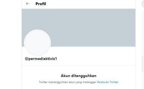 Twitter Abu Janda hilang.