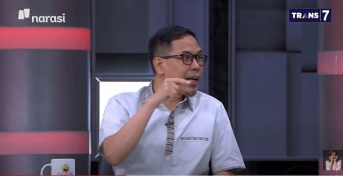 Mantan Sekretaris Umum FPI Munarman. (youtube/najwa shihab)