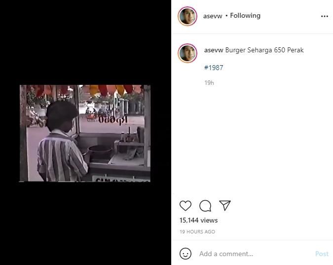 Viral Video Penjual  Burger Jadul di Tahun 1987 Publik 