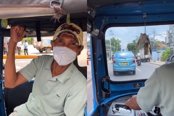 Viral Sopir Tesla Banting Setir Jadi Sopir Bajaj. (TikTok/iiipot)