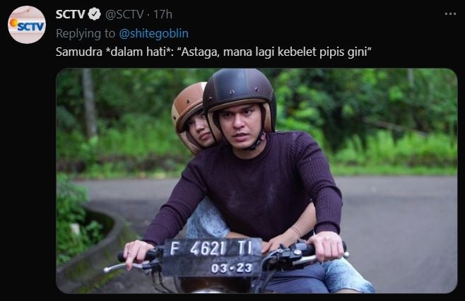 Lampu lalu lintas viral, deretan reaksi warganet bikin ngakak. (Twitter/@SCTV)