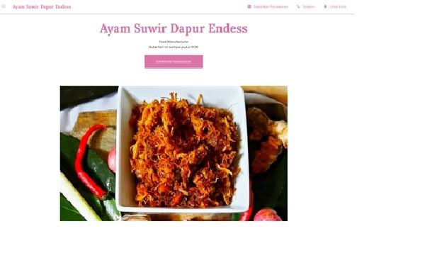 Rendang Ayam Suwir. (Dok. Google)