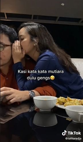 Reaksi suami. (Tiktok/@talitaredja)