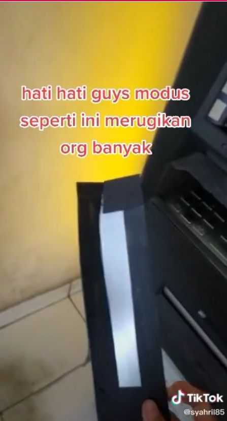 Awas! Uang di ATM Nggak Keluar, Dikira Habis Ternyata Modus Penipuan (TikTok/Syahril85)