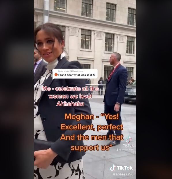 Ngobrol dengan Penggemar, Video Lawas Meghan Markle Viral (tiktok.com/@aneesaa98)