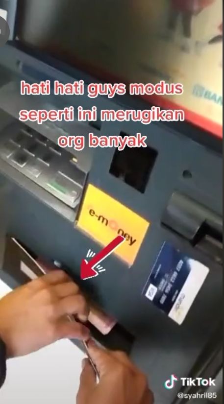 Awas! Uang di ATM Nggak Keluar, Dikira Habis Ternyata Modus Penipuan (TikTok/Syahril85)