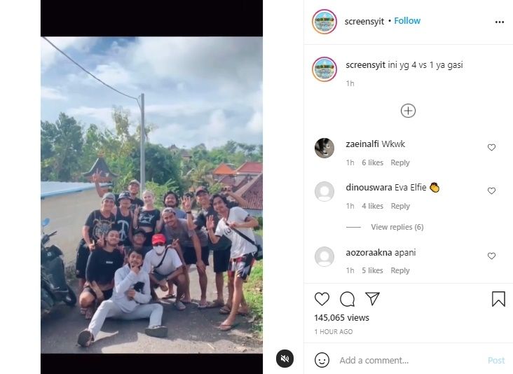 Viral Video Bintang Porno Liburan ke Bali. (Instagram/@screensyit)