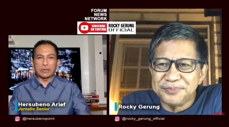 Rocky Gerung soal PT Pelni dan pengajian ustaz dicap radikal (YouTube).