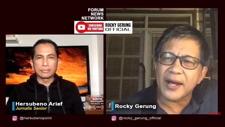 Rocky Gerung soal Luhut sebut OTT KPK tak buat koruptor jera (YouTube).