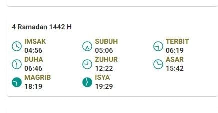 Jadwal Imsakiyah Denpasar Bali, Jumat (16/4/2021) atau 4 Ramadhan 1442 hijriah. 