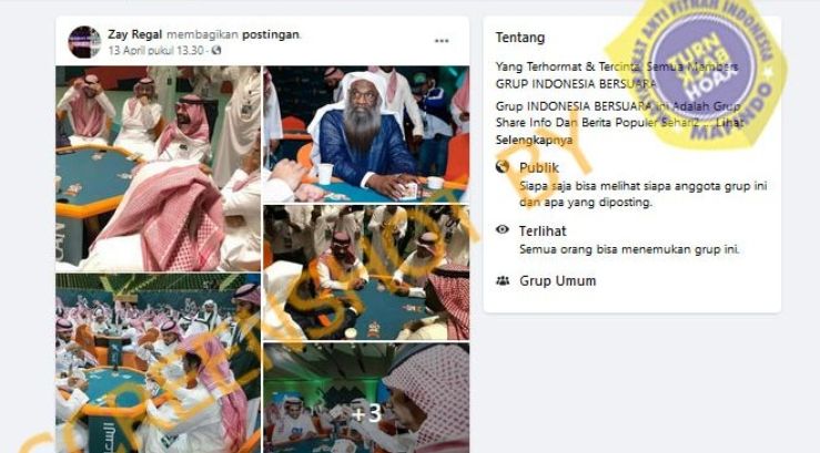 Cek fakta benarkah judi casino halal di Arab Saudi (Turnbackhoax.id)