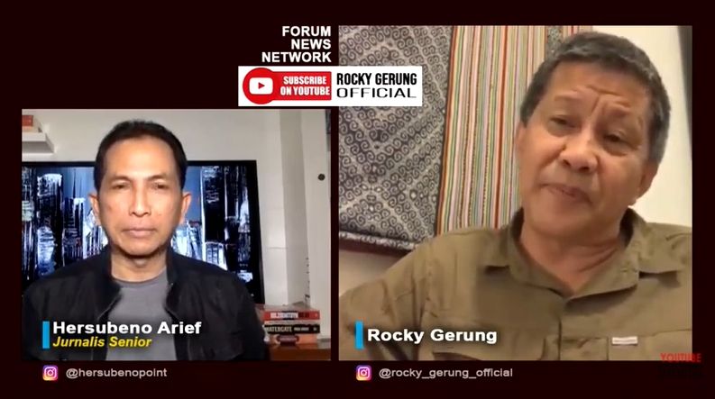 Rocky Gerung soal survei Iriana Jokowi jadi kandidat capres (YouTube).