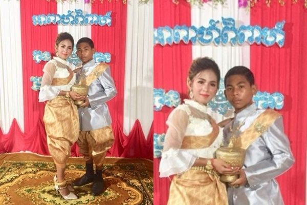 Kisah Bocah 14 Tahun Nekat Ajak Gadis Cantik 21 Tahun Nikah. (Facebook/Mak Orn)