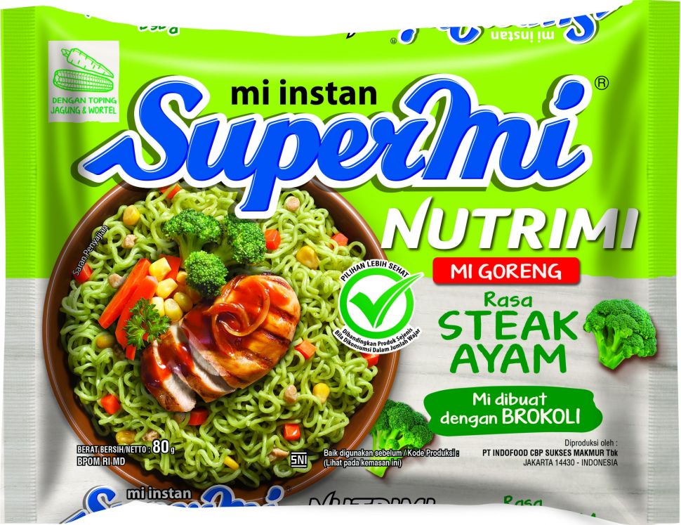 Supermi Nutrimi hadir sebagai pilihan lebih sehat untuk penggemar mi instan. (Dok. Indofood)