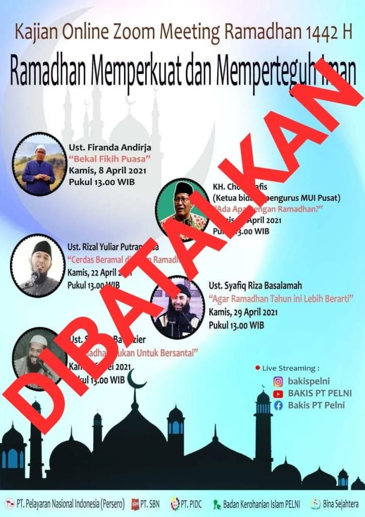 Ceramah Ustadz Subhan Bawazier dibatalkan di BUMN PT Pelni karena isu radikal. 