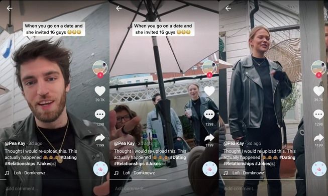 Wanita Ini Ajak 16 Teman saat Kencan, Aksinya Ramai Dicibir. (TikTok/@peakay81)
