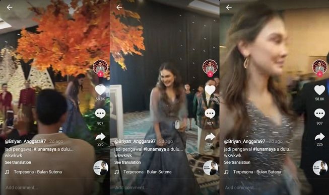 Luna Maya dipuji seanggun Kate Middleton. (TikTok/@briyan_anggara97)