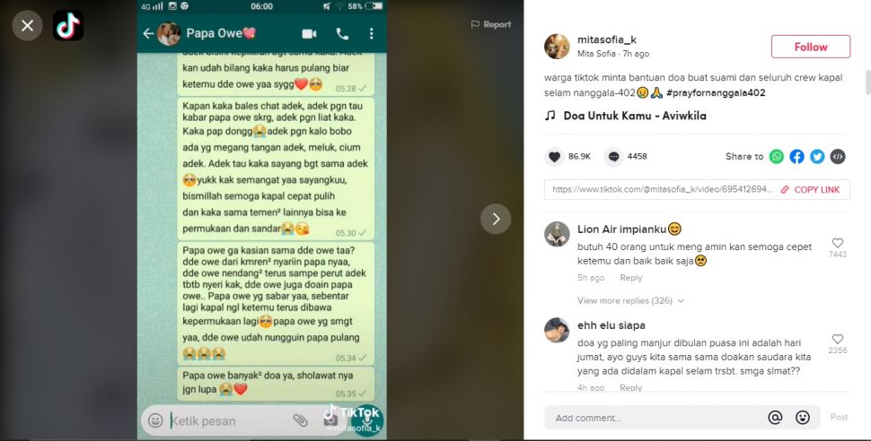 Istri Abk Kri Nanggala 402 Menanti Suami Pulang Dedek Di Perut Nunggu Papa Berita Hits