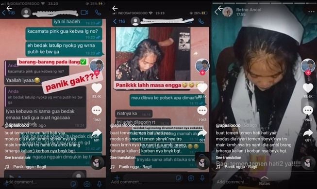 Viral bridesmaid jadi maling di pernikahan teman. (TikTok/@apaaalooooooo)