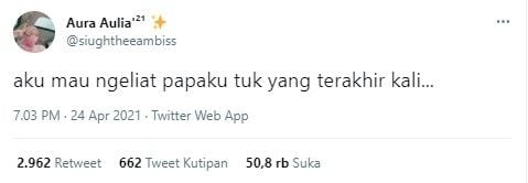 Curhat anak kru KRI Nanggala-402 (Twitter)