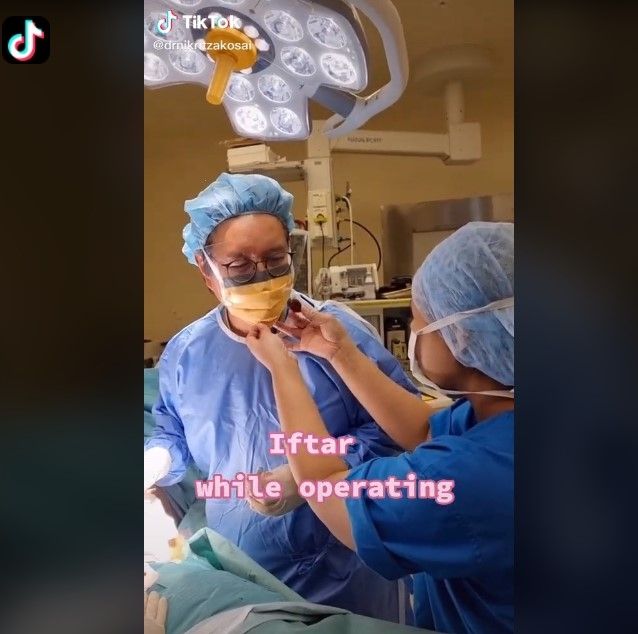 Cara dokter batalkan puasa saat operasi pasien (tiktok)