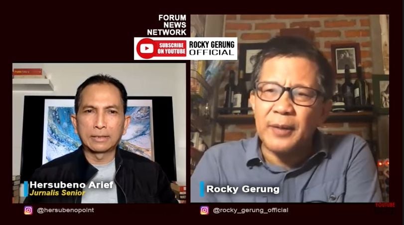 Rocky Gerung soal Ma'ruf Amin dan Jokowi (YouTube).