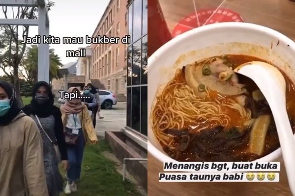 Viral Bukber Puasa di Mal Malah Salah Makan Babi. (TikTok/@sweetpineappleone)